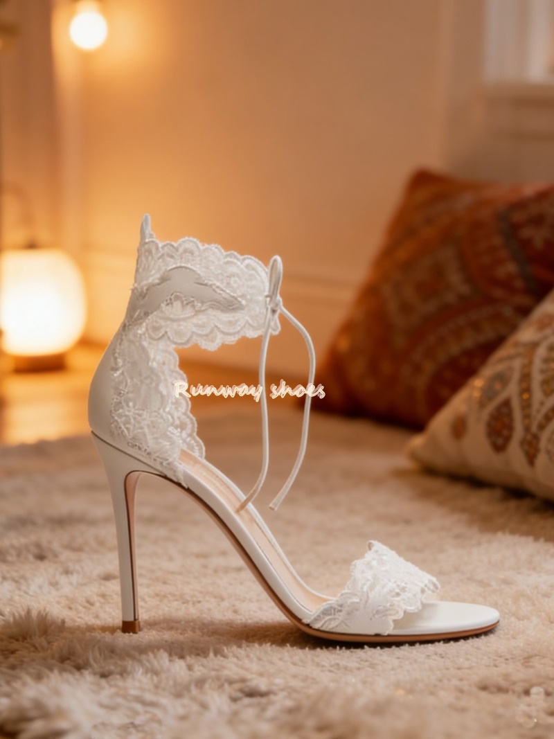 Bandage - Lace Fabric Lace Single Buckle Strap
