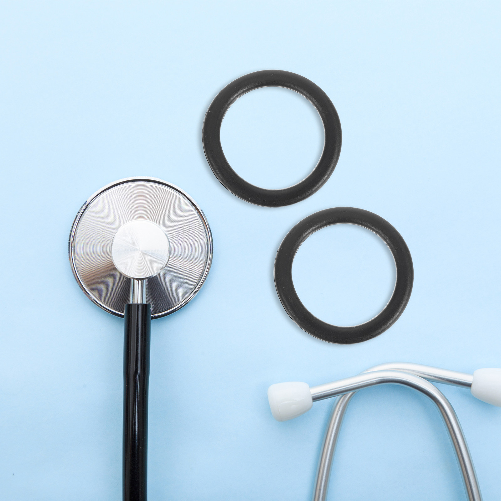 Stethoscope - 10Pcs Stethoscope Diaphragm Cold Ring Floating