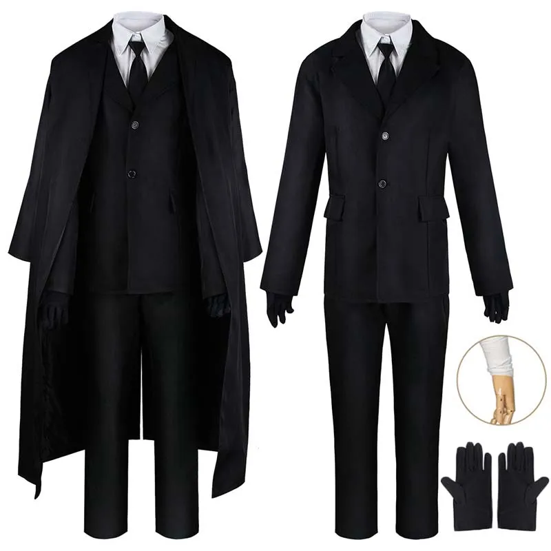 Bandage - Dazai Cosplay Costume Black Trench Jacket