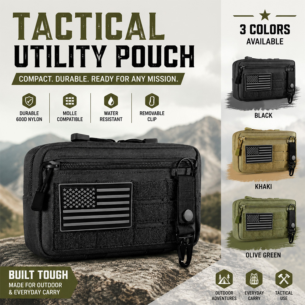 First Aid Kit - Tactical Molle EDC Pouch Outdoor First