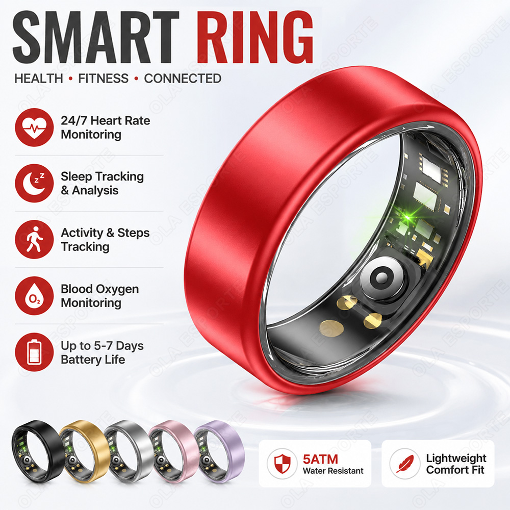 Blood Pressure Monitor - Smart Ring Heart Rate Blood Pressure