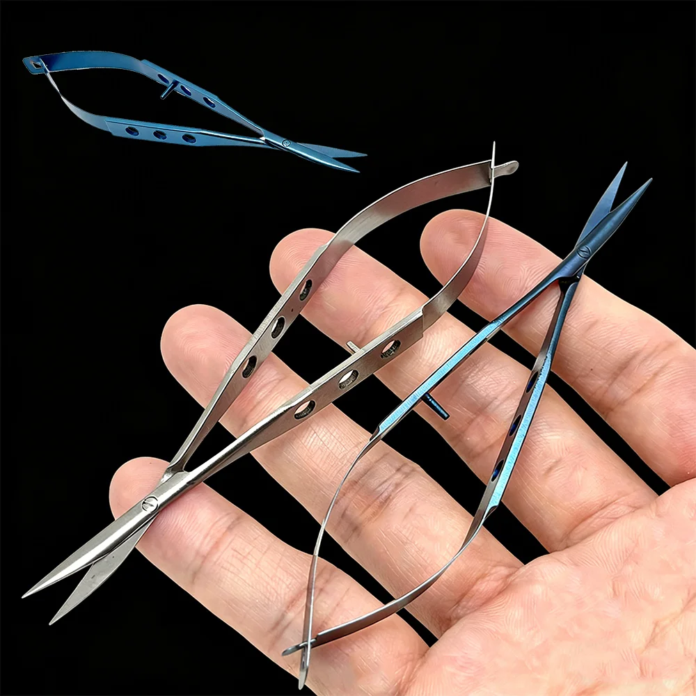 Medical Scissors - 12cm Ophthalmic Conjunctival Scissors Curved Tip