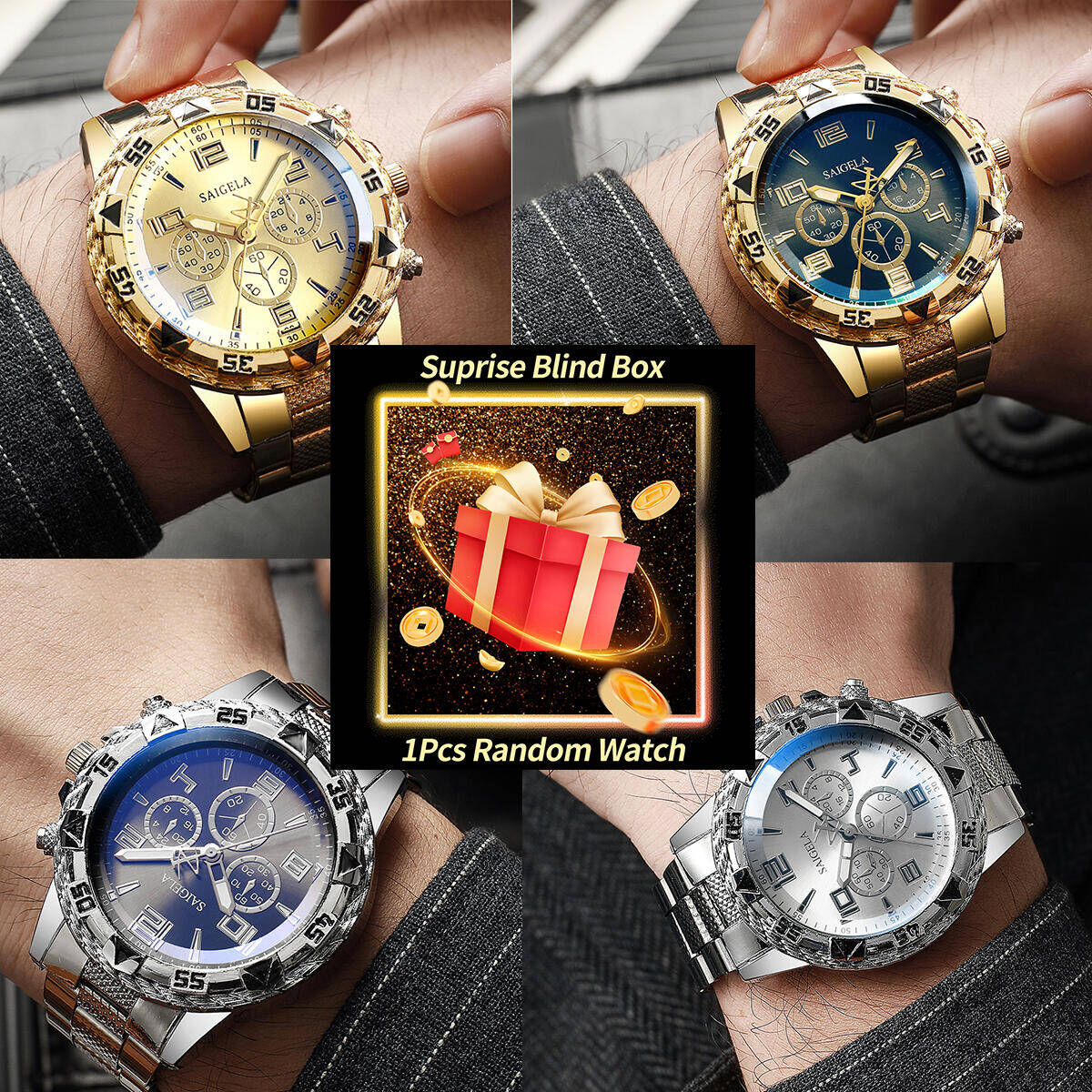 Bandage - 1PC Surprise Mystery Watch Blind Box-Men