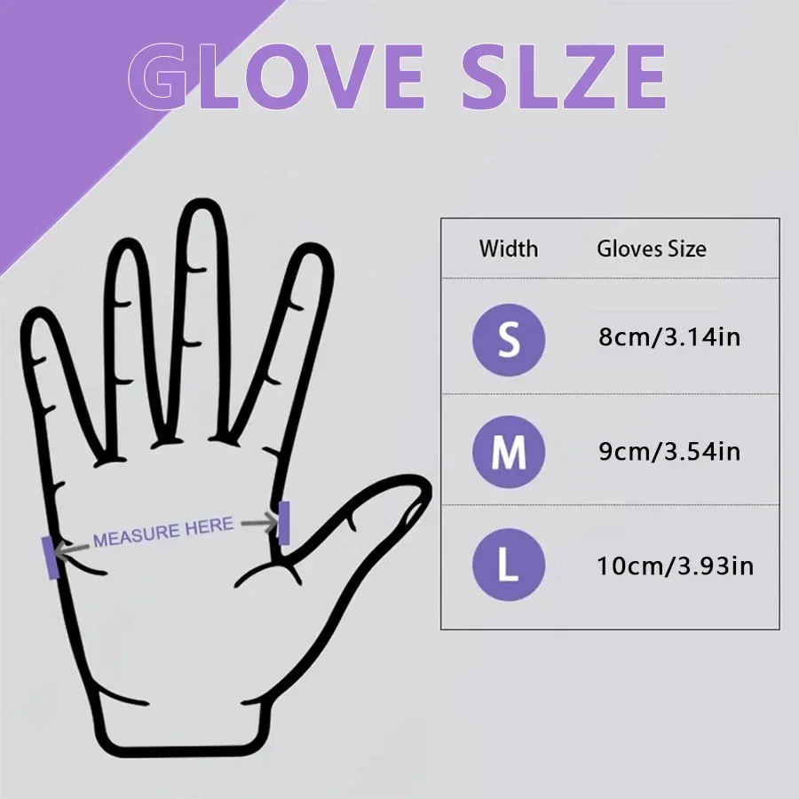 10-100pcs Disposable Purple Ni - Medical Gloves recension och pris
