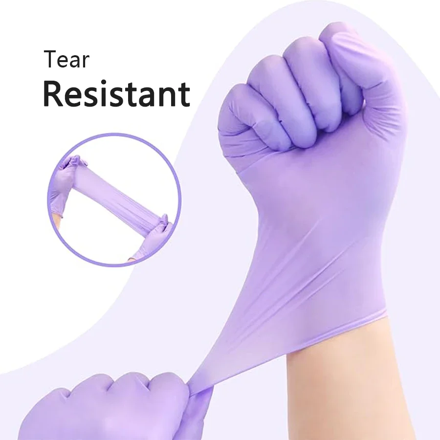 10-100pcs Disposable Purple Ni - Medical Gloves recension och pris