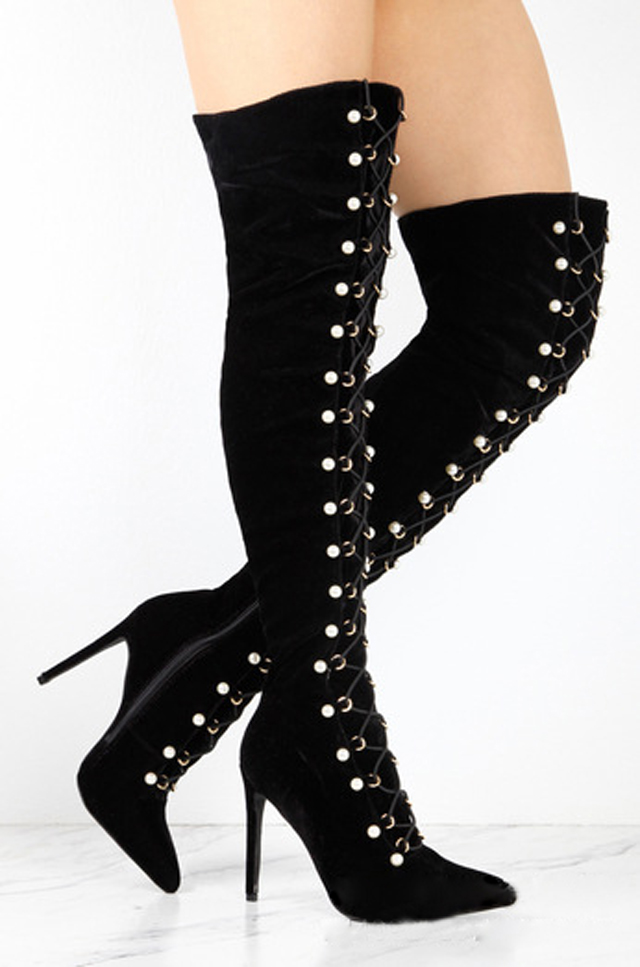 Pearls Sewed Eyelet Cross Band - Bandage recension och pris