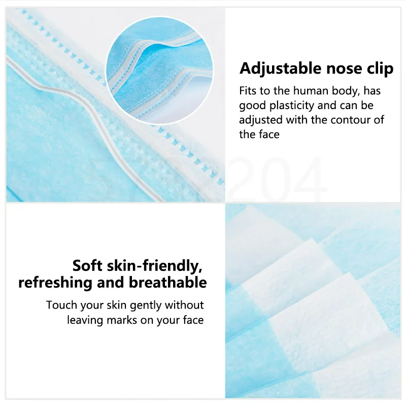 100/200pcs Nipah Virus Persona - Surgical Mask recension och pris