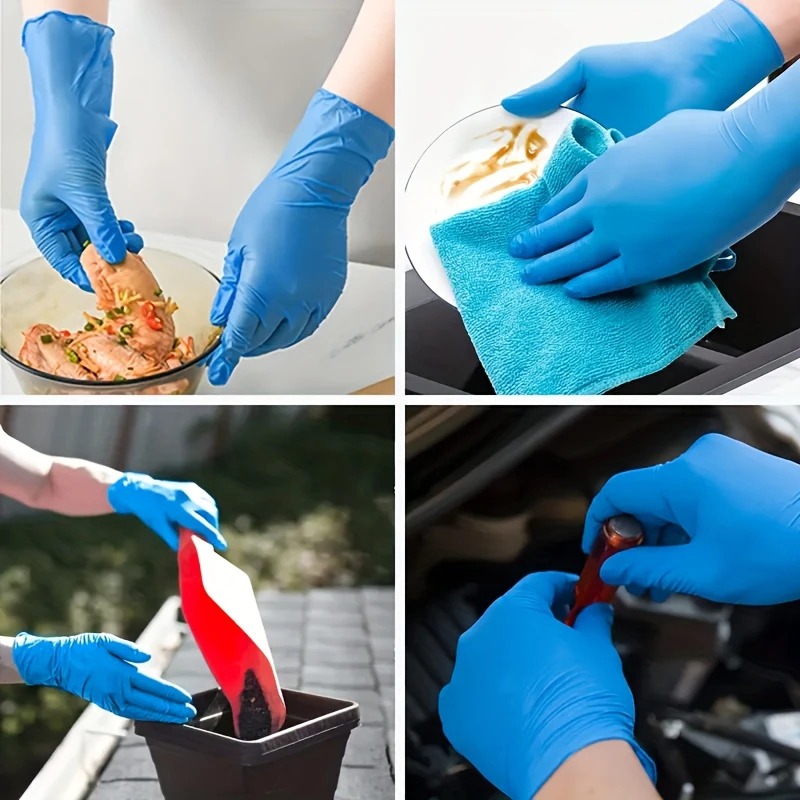 10/30/40/60PCS Disposable Blue - Medical Gloves recension och pris