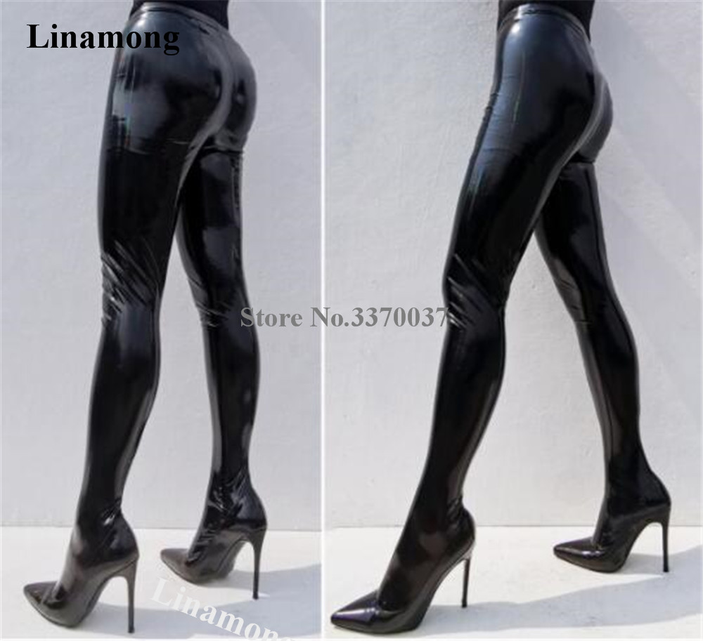 Linamong Sexy Black Patent Lea - Bandage recension och pris