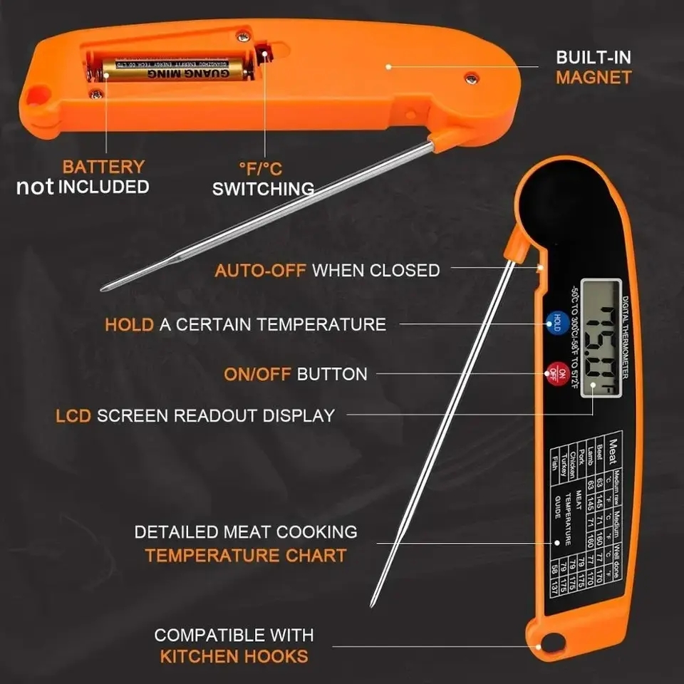 Waterproof Digital Kitchen Foo - Thermometer Digital recension och pris