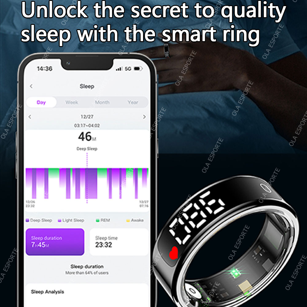 Smart Ring with Charging Case  - Blood Pressure Monitor recension och pris